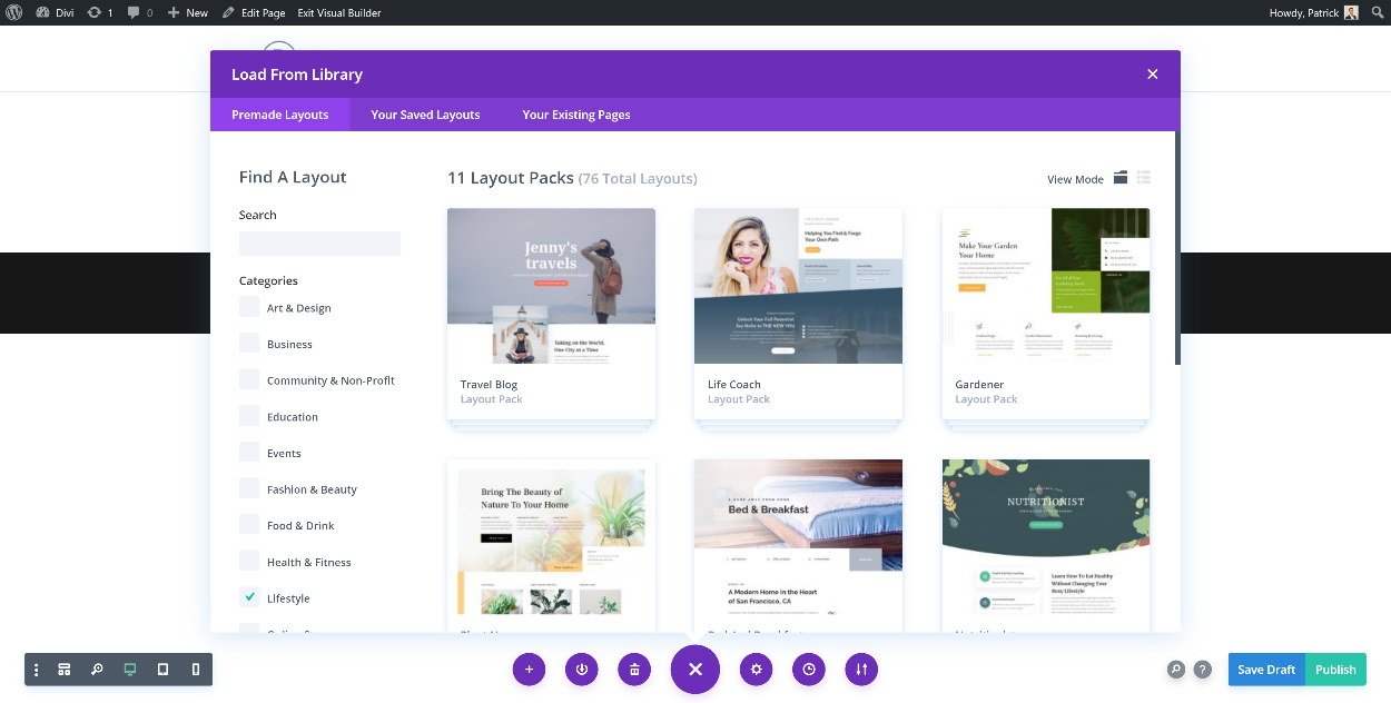 Divi Theme Templates